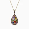 Effy Jewelry Watercolors 14K Yellow Gold Multi Sapphire u0026 Diamond Pendant, 4.21 TCW | Necklaces & Pendants
