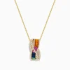 Effy Jewelry Watercolors 14K Yellow Gold Multi Sapphire Pendant | Necklaces & Pendants