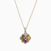 Effy Jewelry Watercolors 14K Yellow Gold Multi Sapphire u0026 Diamond Pendant, 1.85 TCW | Necklaces & Pendants