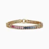 Effy Jewelry Watercolors 14K Yellow Gold Multi-Sapphire and Dia Bracelet, 7.66 TCW | Bracelets