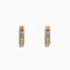 Effy Jewelry Watercolors 14K Yellow Gold Multi Sapphire u0026 Diamond Earrings, 2.13 TC | Earrings