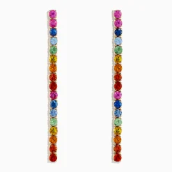 Effy Jewelry Watercolors 14K Yellow Gold Multi Sapphire Earrings | Earrings