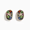Effy Jewelry Watercolors 14K Yellow Gold Multi Sapphire and Diamond Starfish Earrings | Earrings
