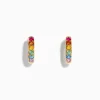 Effy Jewelry Watercolors 14K Yellow Gold Multi Color Sapphire Hoop Earrings | Earrings