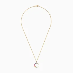 Effy Jewelry Watercolors 14K Yellow Gold Multi Sapphire and Diamond Pendant | Necklaces & Pendants