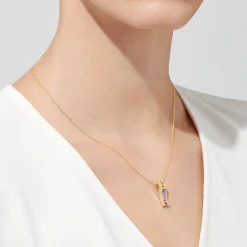 Effy Jewelry Watercolors 14K Yellow Gold Multi Sapphire u0026 Diamond Pendant, 1.17 TCW | Necklaces & Pendants