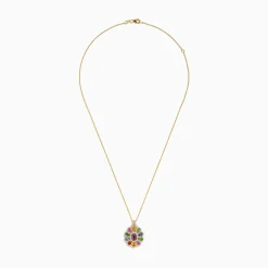 Effy Jewelry Watercolors 14K Yellow Gold Multi Sapphire Pendant | Necklaces & Pendants