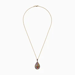 Effy Jewelry Watercolors 14K Yellow Gold Multi Sapphire u0026 Diamond Pendant, 4.21 TCW | Necklaces & Pendants