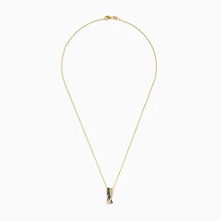 Effy Jewelry Watercolors 14K Yellow Gold Multi Sapphire and Diamond Pendant | Necklaces & Pendants