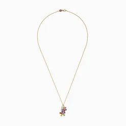 Effy Jewelry Watercolors 14K Yellow Gold Multi Sapphire u0026 Diamond Pendant, 2.71 TCW | Necklaces & Pendants