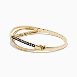 Effy Jewelry Watercolors 14K Yellow Gold Multi Sapphire Bangle | Bracelets