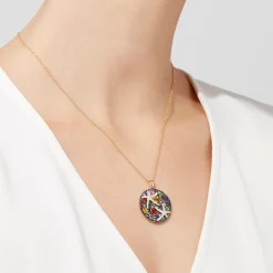 Effy Jewelry Watercolors 14K Yellow Gold Multi Sapphire u0026 Diamond Pendant, 5.71 TCW | Necklaces & Pendants