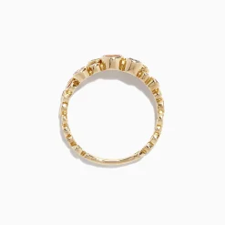 Effy Jewelry Watercolors 14K Yellow Gold Multi-Sapphire and Diamond Ring, 1.03 TCW | Rings